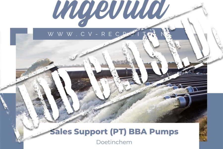 Sales Support (PT) – BBA Pumps – Doetinchem