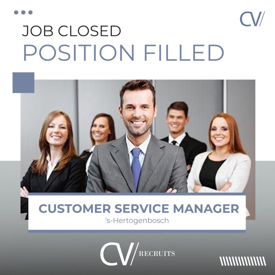 Customer Excellence Manager  – ‘s-Hertogenbosch