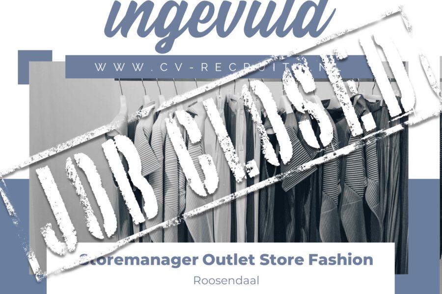 Storemanager nieuw te openen Designer Outlet Store – Roosendaal