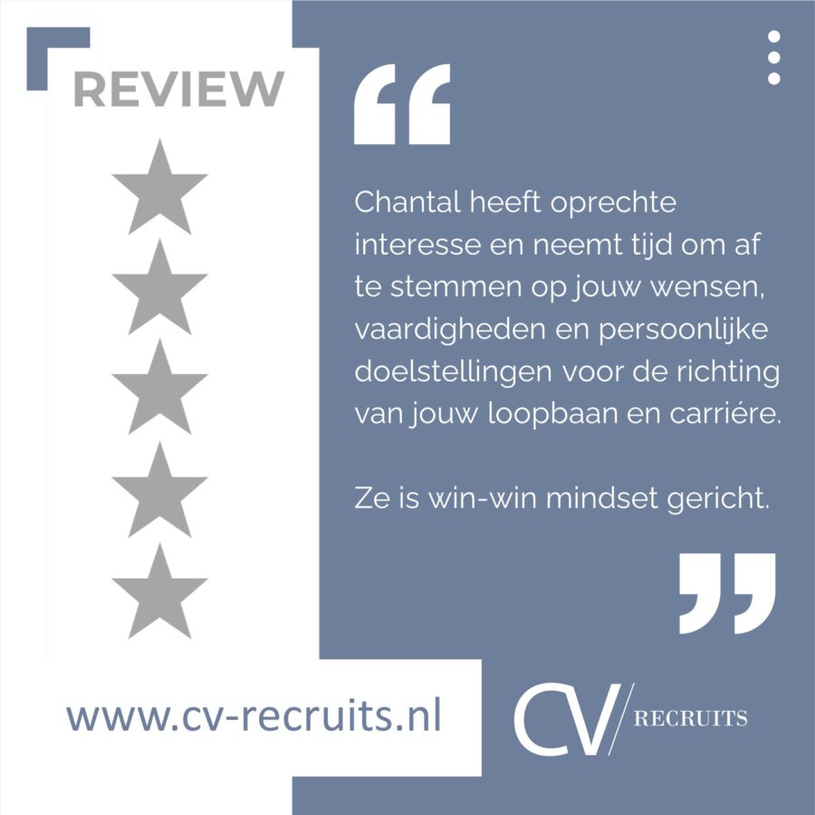 Review – Kernwaarde CV-Recruits – Persoonlijk