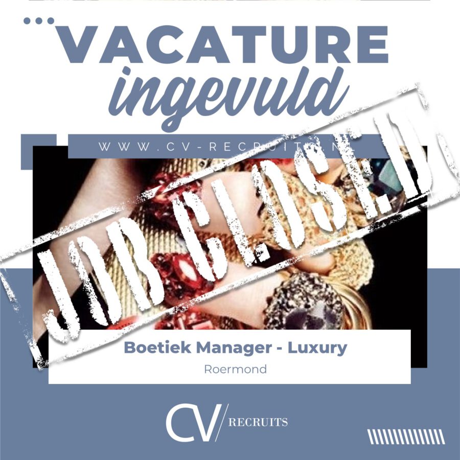 Boetiek Manager Luxury & Lifestyle – Roermond