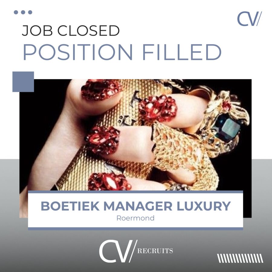 Boetiek Manager Luxury & Lifestyle – Roermond
