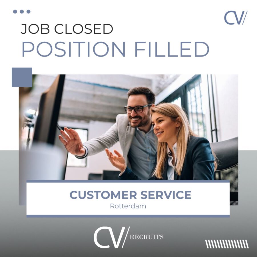 VERVULD – Customer Service Specialist – Rotterdam