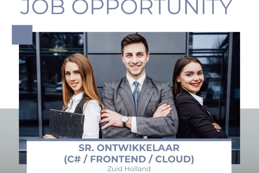 Senior Ontwikkelaar (C# / Frontend / Cloud) – Rotterdam – Fulltime
