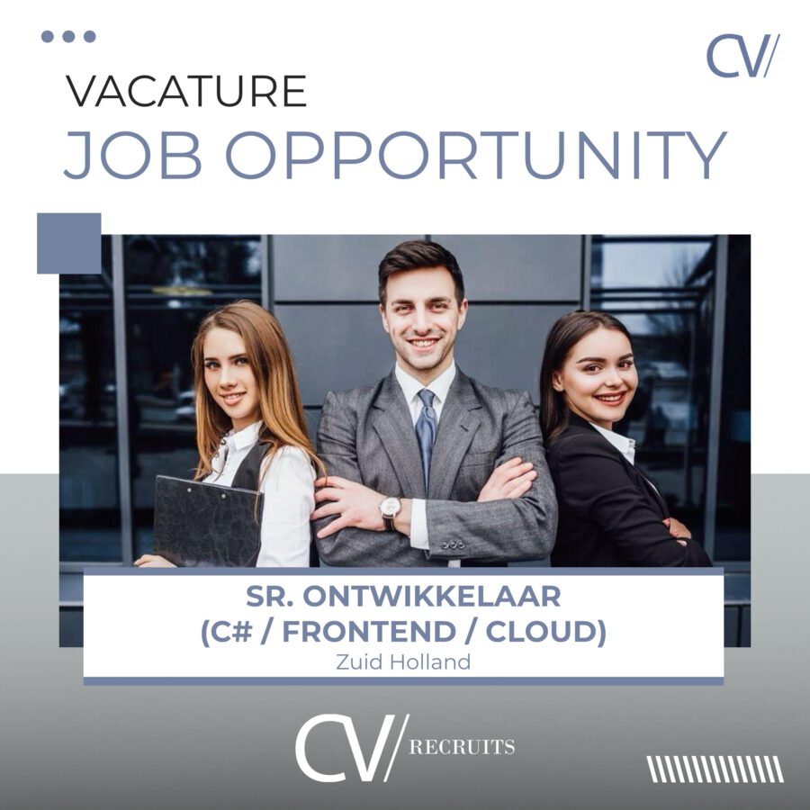 Senior Ontwikkelaar (C# / Frontend / Cloud) – Rotterdam – Fulltime